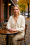 Women's Comfortable Corded Fabric Textured Wide Fit V-Neck Knitwear Cardigan Provides Everyday Elegance and Comfort - 3