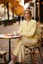 Women's Soft Textured Relaxed Fit Crew Neck Plain Pattern Long Sleeve Knitwear Cardigan Functional - 3
