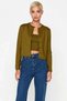 Women's Exclusive Soft Textured Two-Piece Crop Knitwear Set Casual Chic and Functional Stylish - 5