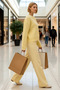 Women's Soft Textured Relaxed Fit Crew Neck Plain Pattern Long Sleeve Knitwear Cardigan Functional - 4
