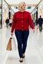 Women's Buttoned Crew Neck Long Sleeve Regular Fit Knitwear Cardigan Elegant and Comfortable Daily Wear - 4