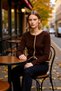 Women's Body-Fitting Ribbed Knit Crop Cardigan with Ribbon Buttons Piped Detail Stylish and Comfortable Sports - 3