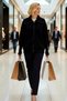 Women's Comfortable Zippered Turn-Down Collar Long Low-Sleeve Thessaloniki Knit Thick Knitwear Cardigan Stylish - 4