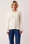 Women's Corded Fabric Polo Neck Knitwear Cardigan with Lace-Up Sleeves Offers Everyday Elegance and Comfort, an Elegant One - 5