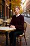Women's Anthracite Bomber Collar Zippered Knitwear Cardigan Functional Durable Quality Comfortable Stylish - 3