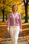 Women's Patterned V-Neck Low-Sleeve Comfortable Fit Stylish Buttoned Knitted Sweater Cardigan Daily Chic Combination