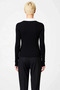 Women's Lace Paneled Corded Fabric Knitwear Cardigan Polo Neck Long Sleeve Body-Hugging Stylish Design Daytime - 6