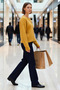 Women's Crew Neck Low Sleeve Oversized Cut Knitwear Cardigan Winter Days a Comfortable Stylish Outerwear - 4