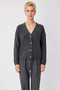 Women's Comfortable Corded Fabric Textured Wide Fit V-Neck Knitwear Cardigan Provides Everyday Elegance and Comfort - 5