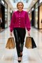 Women's Soft Textured Jewel Button Crop Knit Cardigan, an Elegant Choice Offering Everyday Chic and Comfort - 4