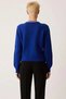 Women's Casual Embroidered Crew Neck Soft Textured Long Sleeve Knit Cardigan Stylish - 6