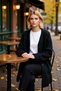 Women's V-Neck Raglan Sleeve Long Length Loose Fit Soft Textured Plain Pattern Comfortable Knitwear Knit Cardigan - 3