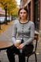 Women's Ribbed Buttoned Knit Cardigan Adds Elegance to Your Casual Outfits with Its Modern Cut. - 3