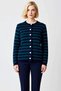 Women's Striped Knitwear Cardigan Coat-Looking Relaxed Fit Long Sleeve Stylish Buttoned Design Casual - 5