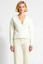Women's Casual Chic Double-Breasted Collar Soft Textured Thessaloniki Knit Long Sleeve Comfortable Knitwear Cardigan Stylish - 5