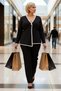 Piped Detail Asymmetric Cut Knitwear Cardigan Jacket Women's Clothing Collection a Combination of Elegance and Comfort - 4