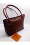 Scarf & Wallet Detail Burgundy Shoulder Bag - 3