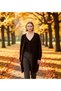 Women's Double V-Neck Wide Fit Long Soft Textured Knitwear Cardigan and Vest Set Relaxed Fit