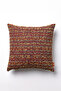 Soft Pillowcase with Stripe Effect and Soft Buttons 45X45 cm Red