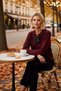 Women's Crew Neck Ribbon Detailed Crop Knitwear Cardigan Stylish and Comfortable Day and Night Combinations Sports - 3