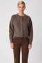 Women's Crew Neck Low Sleeve Oversized Cut Knitwear Cardigan Winter Days a Comfortable Stylish Outerwear - 5