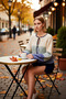 Women's Button Detailed Crop Soft Textured Color Block Long Sleeve Knitwear Cardigan Modern Stylish Design - 3