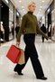 Women's Comfortable Soft Textured Oversized Cut Zippered Mock Neck Hair Braided Long Sleeve Knitwear Cardigan - 4