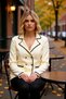 Women's Double Button Knitwear Blazer Cardigan Striped Detailed Jacket Collar Long Sleeve a Stylish Look - 2