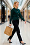 Women's Basic Jacket Look Corded Fabric Knitwear Cardigan Cropped Cut Long Sleeve Crew Neck Casual Chic - 4