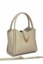 Women's Bag – Lock-Detail Clutch Bag | Gold-Accented, Full-Length Inner Wallet, Long Strap - 7