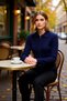 Women's Soft Textured Corded Fabric Crop Zippered Knitwear Cardigan Polo Neck Detailed Comfortable Casual Chic - 3