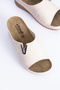 Noemi Women's Anatomical Comfortable Padding Sole Buckle Accessory Detailed Summer Home Daily Slippers - 3