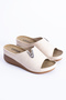 Noemi Women's Anatomical Comfortable Padding Sole Buckle Accessory Detailed Summer Home Daily Slippers - 2