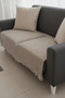 NaturaLux Cotton Bohemian Sofa Seat Covering Sofa Bed Armchair Cover Shawl | 100x210 Brown - 2
