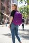 Unisex Crinkled Waterproof Fabric Large Multi-Pocket School And Travel Backpack