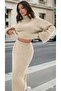 Triko 2Li Takım Skirt Sweater Boğazlı Fitili - 3