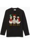 Long-Sleeve 3 Ducks New Year Christmas Christmas Printed Cotton Child T-Shirt