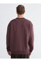 Lcw Vision Plum Crew Neck Men's Thick Sweatshirt - 4