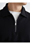 Lcw Vision Black Polo Neck Men's Sweatshirt - 3