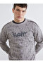 Esvab • Modern & Distinctive Zero Roba Collar Printed Men's Thick Sweatshirt
