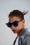 Smoked Thick Framed Modern & Retro Unisex Glasses - 2