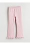 Burgundy Elastic Waist Spanish Style Girls' Leggings, Pack of 2 - 5