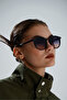 Round Black Gradient Unisex Glasses with Blue Light Protection - 3