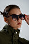 Round Black Gradient Unisex Glasses with Blue Light Protection - 4