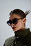 Round Black Gradient Unisex Glasses with Blue Light Protection - 2