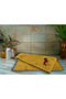 Soft Textured Cotton Towel with Floral Motifs and Cat Claw Embroidery |   50X90 cm - 4