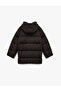Zippered Long Sleeve Water Repellent K Hooded O Oversized Inflatable Coat - 4