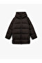Zippered Long Sleeve Water Repellent K Hooded O Oversized Inflatable Coat - 3