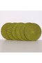 Passionflower Green Color Rattan Wall Decoration & Supla Set of 6 35 cm - 4