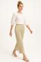 Gold & White Geometric Print Flared Trousers - 3